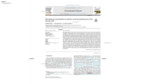 Microplastics contamination in molluscs from the northern part of the Persian Gulf*